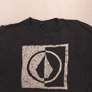 Volcom Crew Neck Short Sleeve Graphic T Shirt Mens Size Medium M Black 16269
